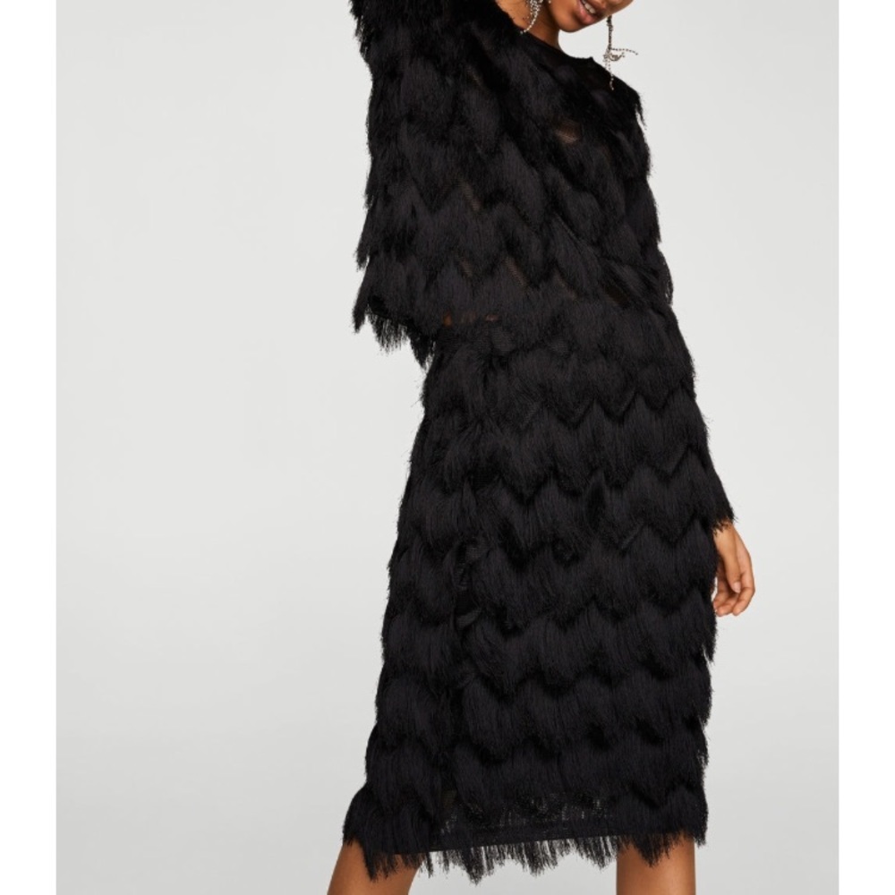 Fringed skirt